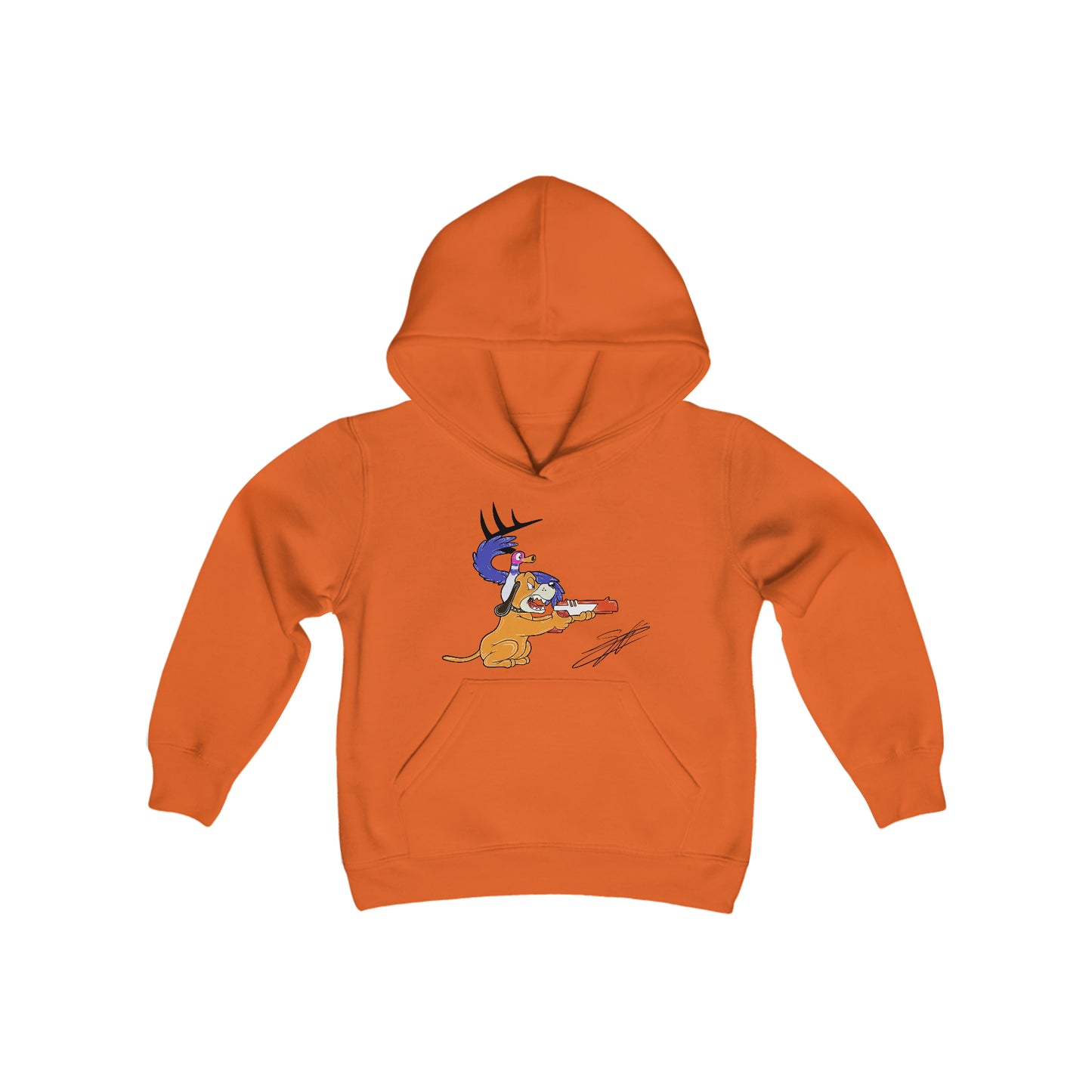 Retro Vision Youth Heavy Blend Hooded Sweatshirt