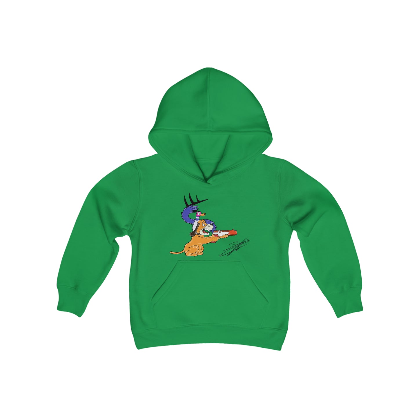 Retro Vision Youth Heavy Blend Hooded Sweatshirt