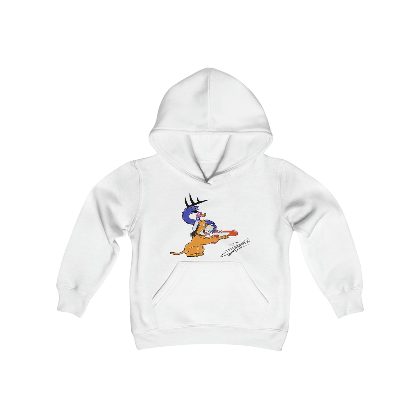 Retro Vision Youth Heavy Blend Hooded Sweatshirt