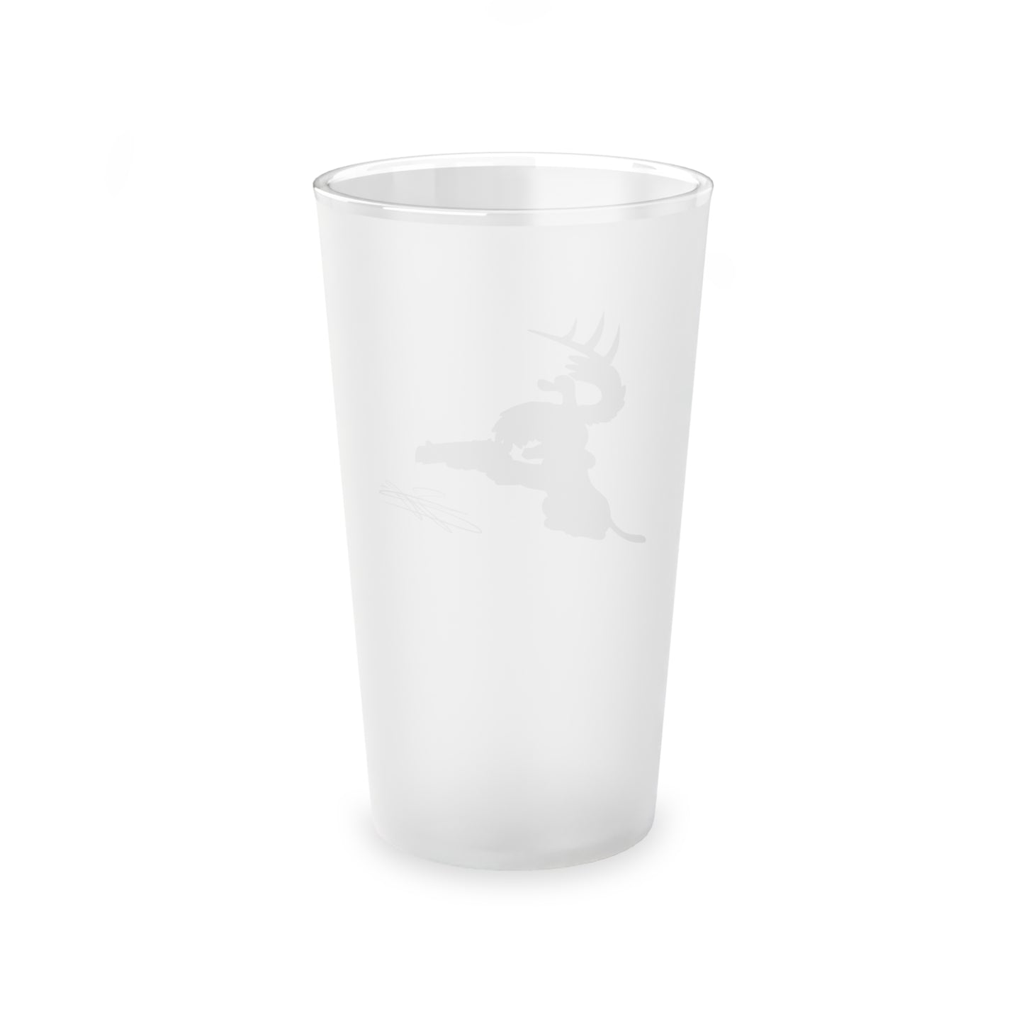 Retro Vision Frosted Pint Glass, 16oz
