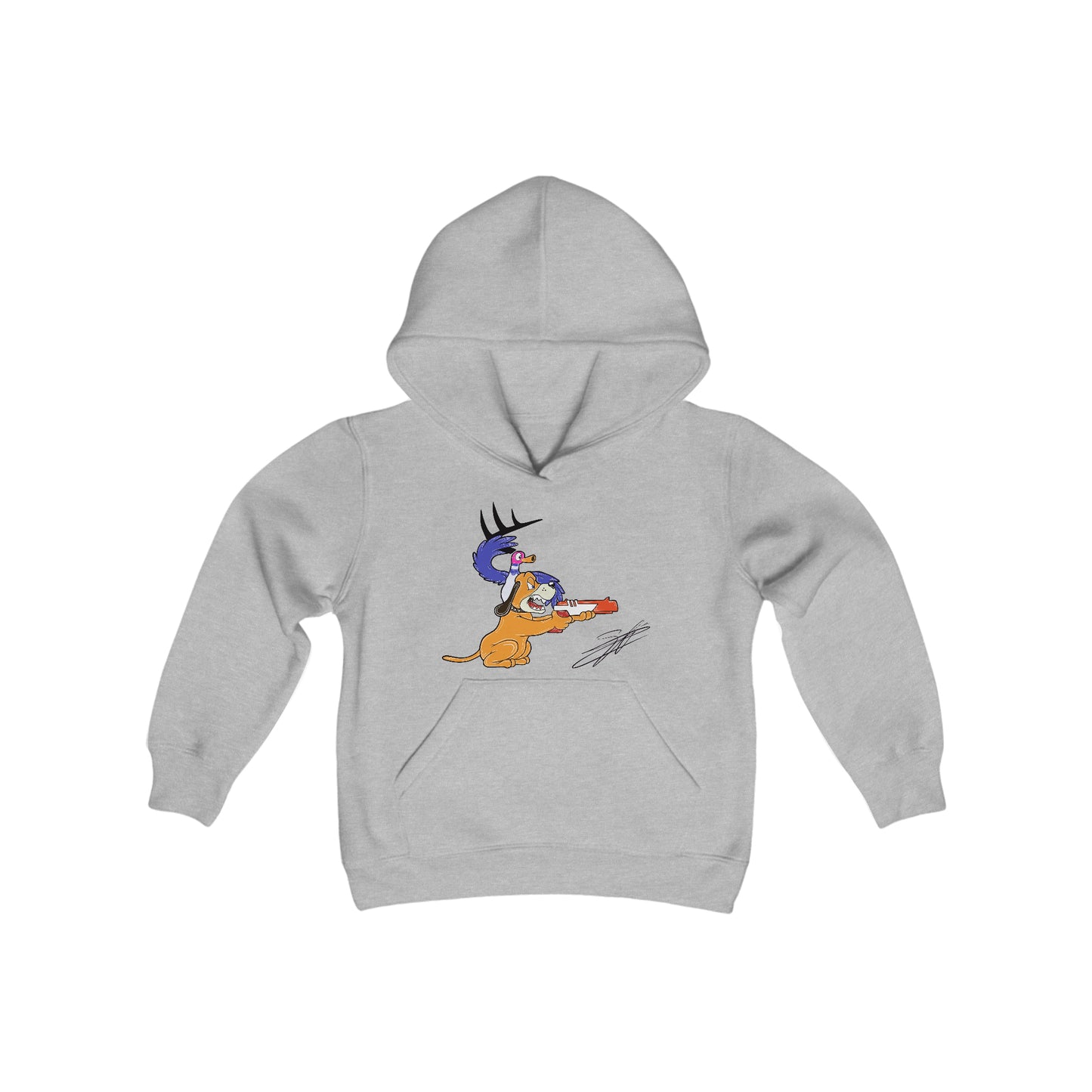 Retro Vision Youth Heavy Blend Hooded Sweatshirt