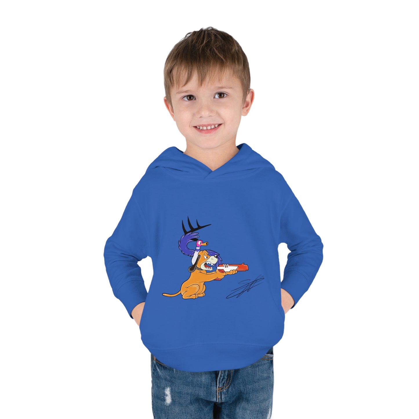 Retro Vision Toddler Pullover Fleece Hoodie