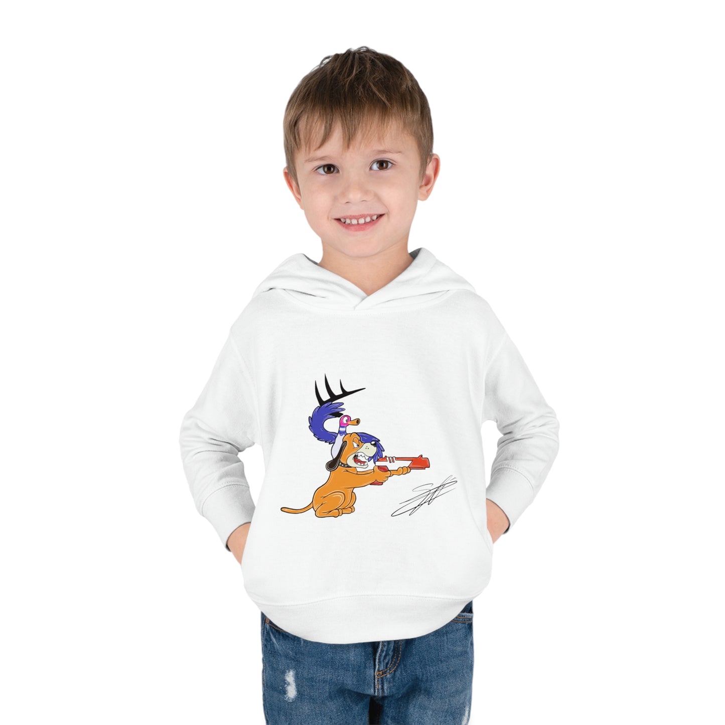 Retro Vision Toddler Pullover Fleece Hoodie