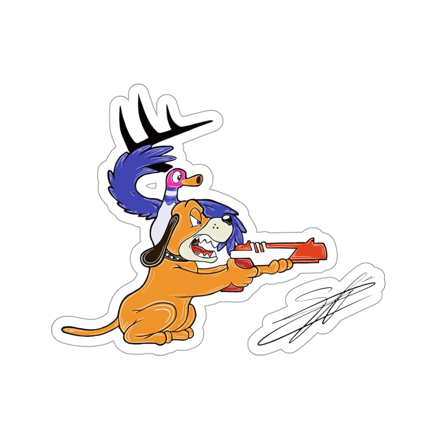 Retro Vision by Shane Arcoren Kiss-Cut Stickers