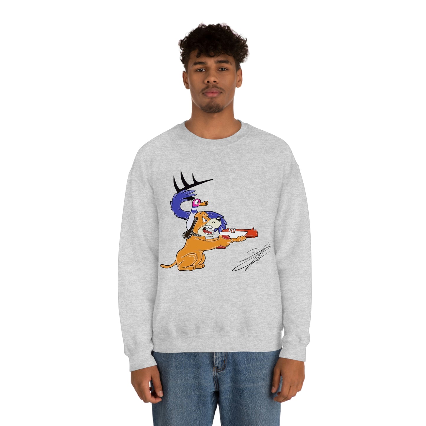 Retro Vision by Shane Arcoren Unisex Heavy Blend™ Crewneck Sweatshirt