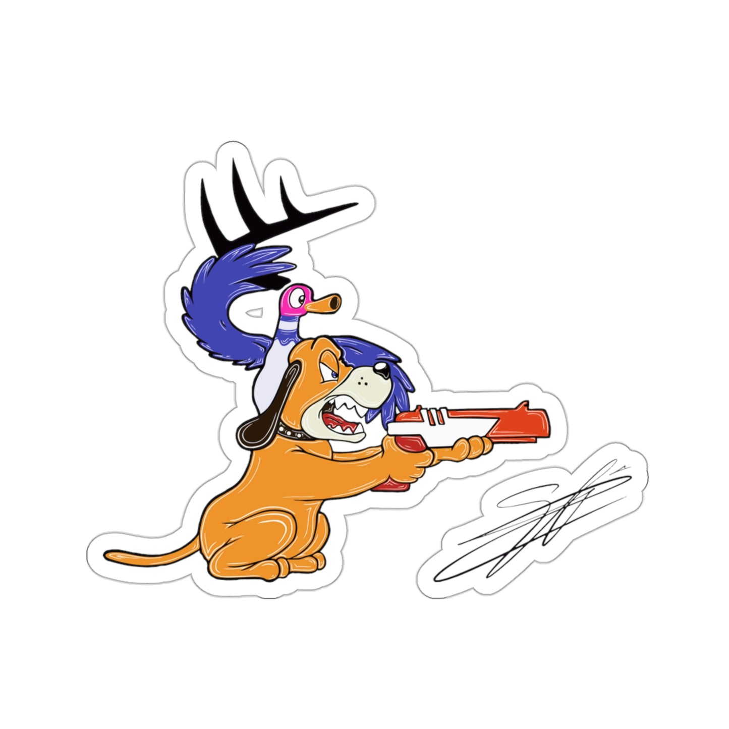 Retro Vision by Shane Arcoren Kiss-Cut Stickers