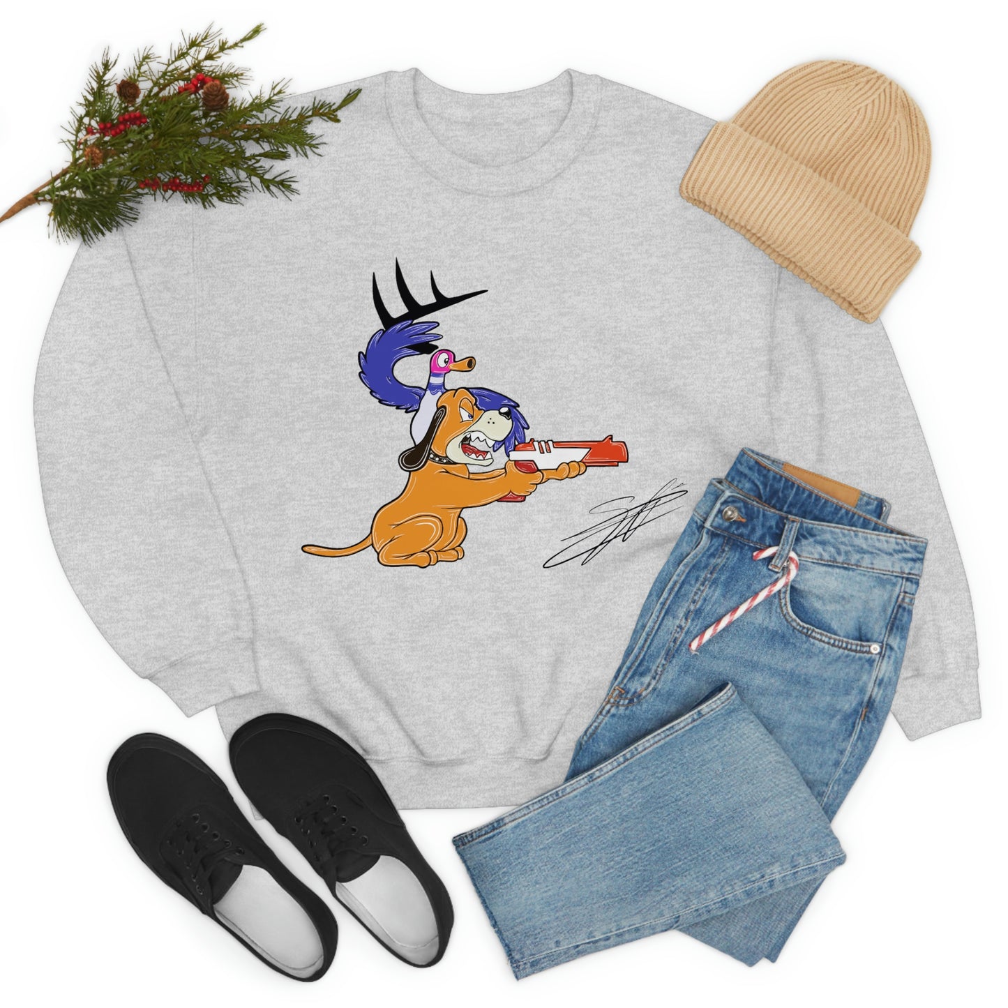 Retro Vision by Shane Arcoren Unisex Heavy Blend™ Crewneck Sweatshirt