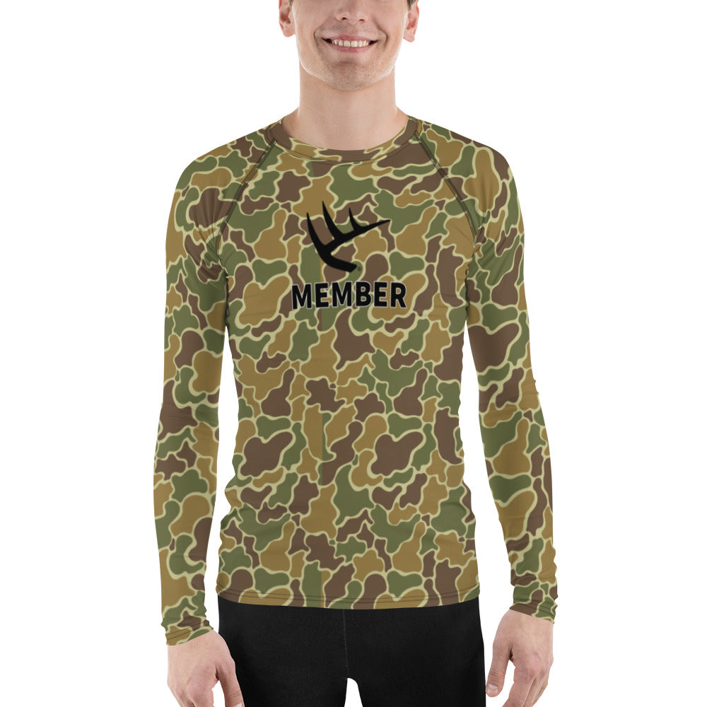 Pop's Classic Camo Official Member Men's Rash Guard