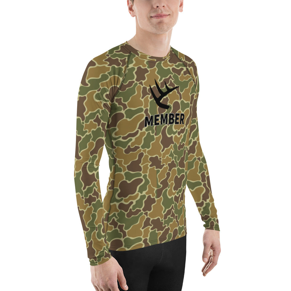 Pop's Classic Camo Official Member Men's Rash Guard