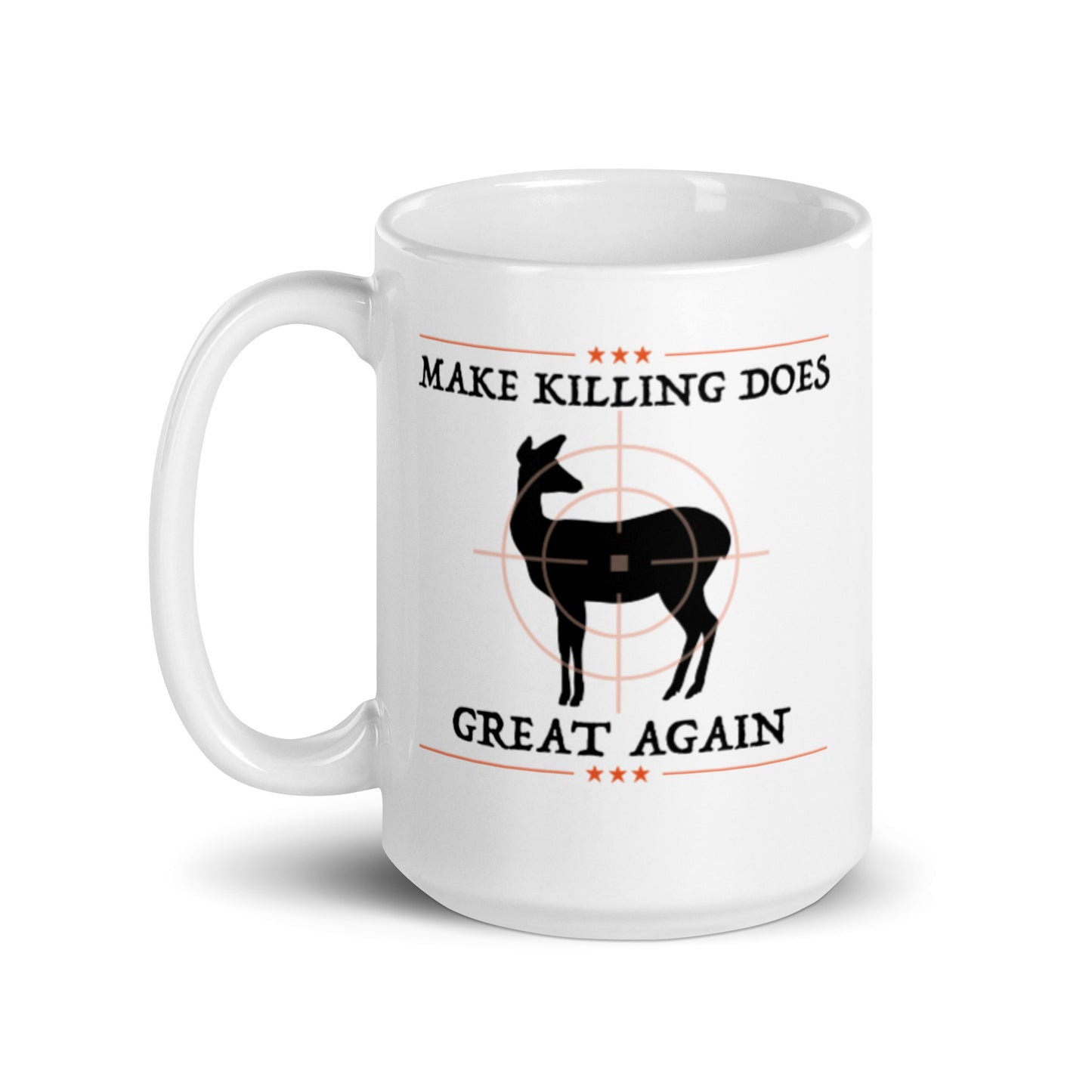 M.K.D.G.A White glossy mug