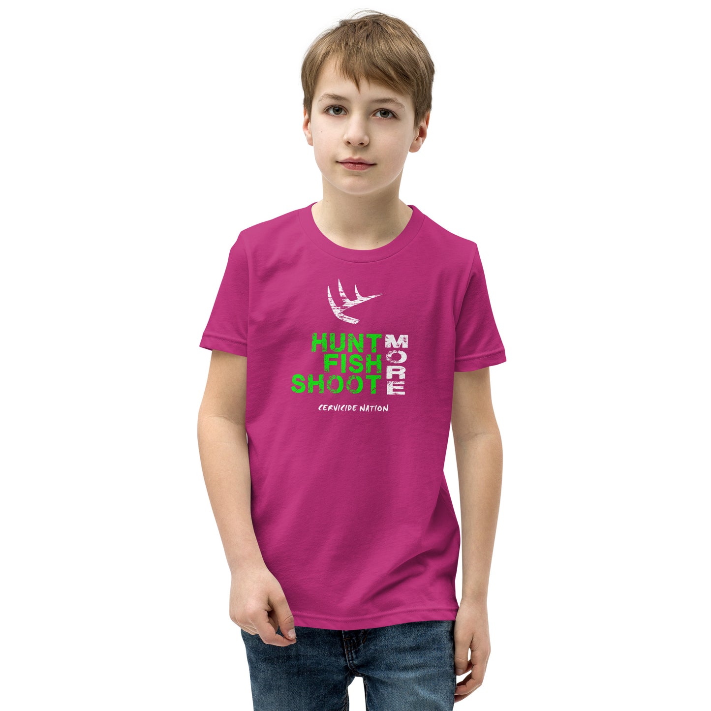 Hunt Fish Shoot Youth Short Sleeve T-Shirt