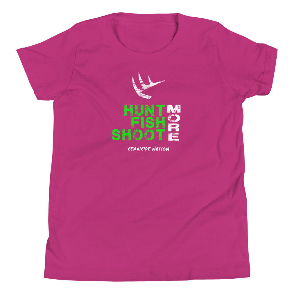 Hunt Fish Shoot Youth Short Sleeve T-Shirt