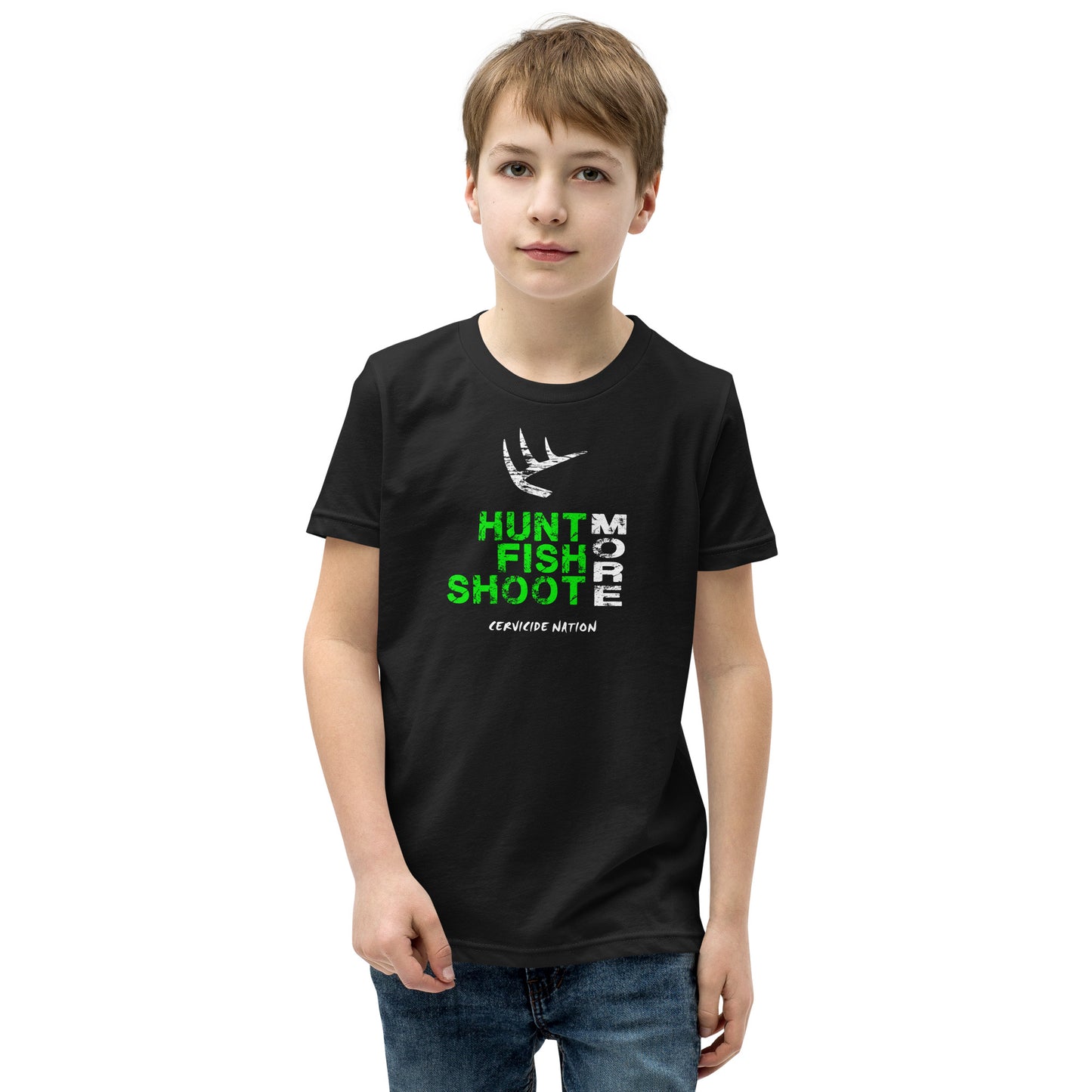 Hunt Fish Shoot Youth Short Sleeve T-Shirt