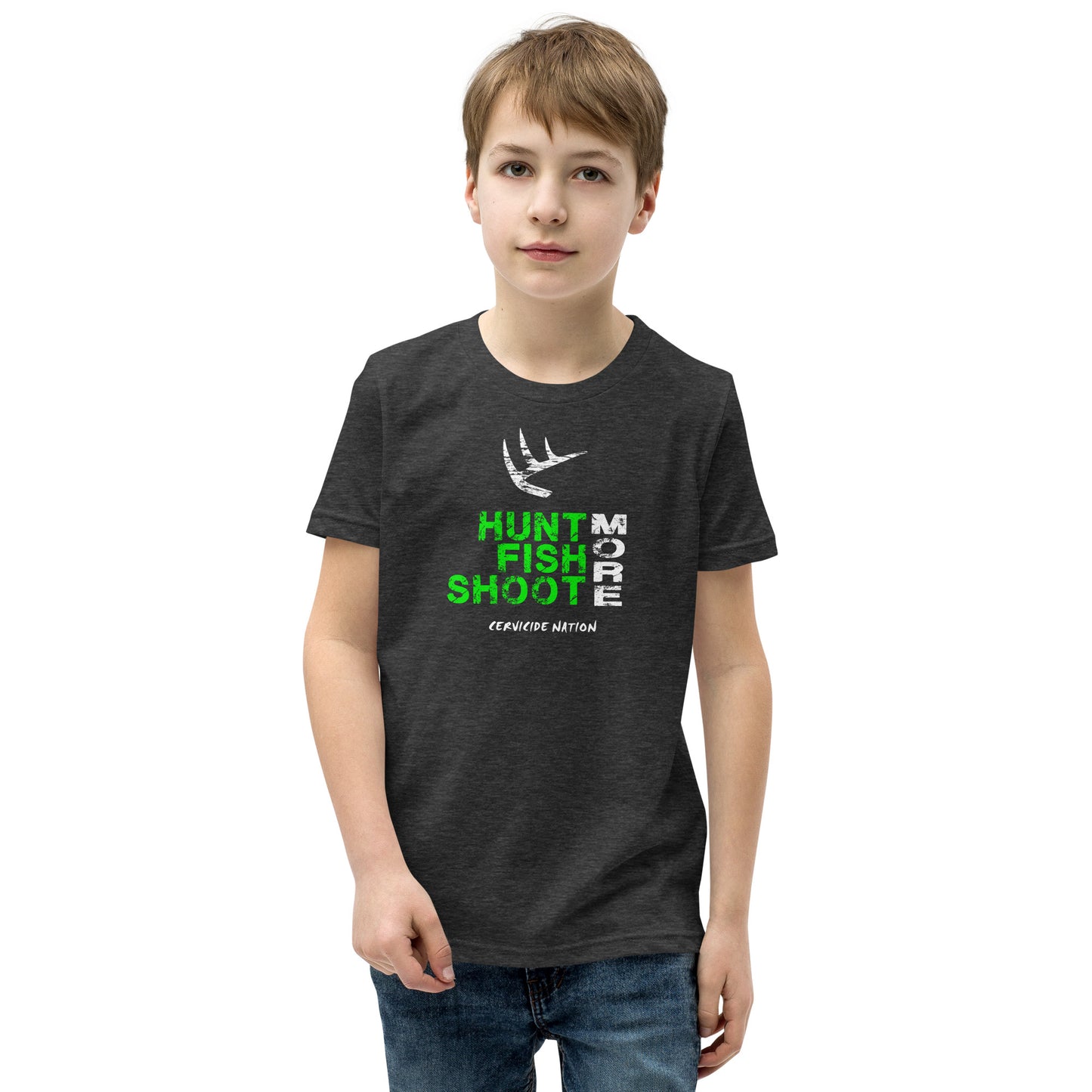 Hunt Fish Shoot Youth Short Sleeve T-Shirt