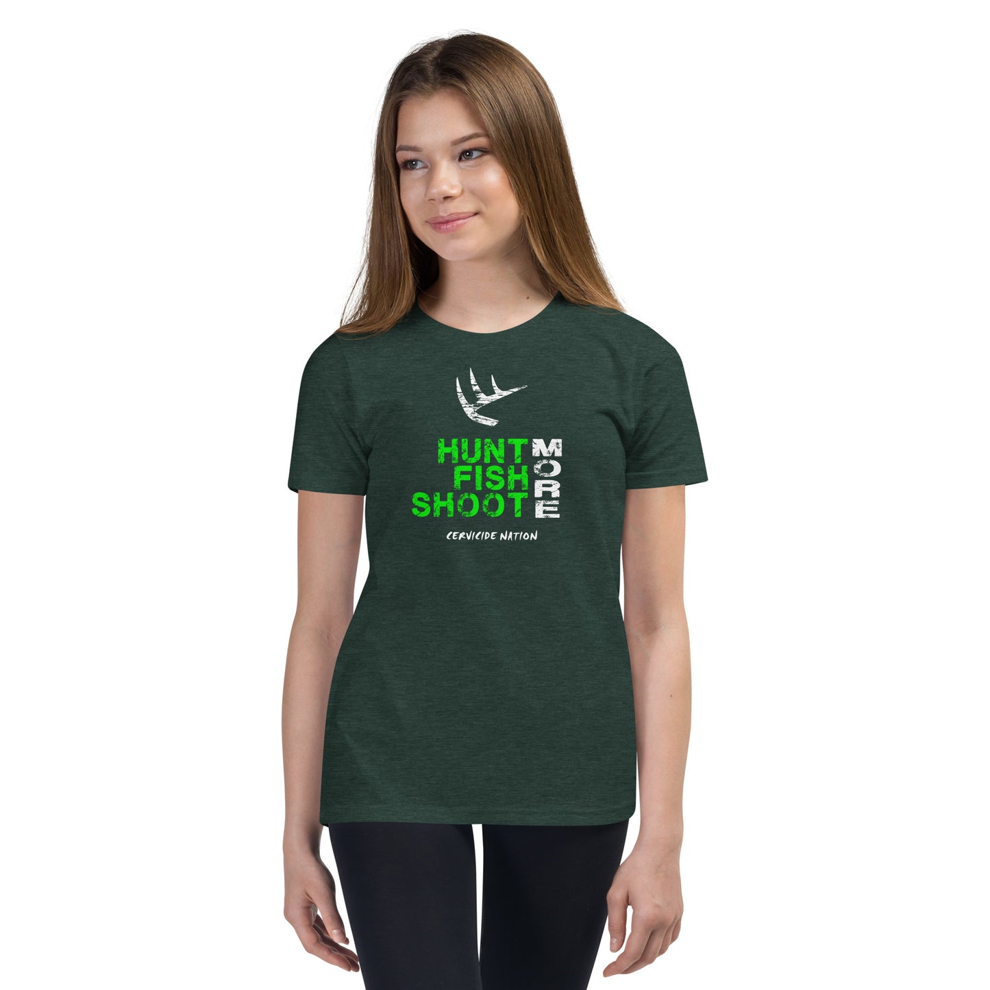 Hunt Fish Shoot Youth Short Sleeve T-Shirt