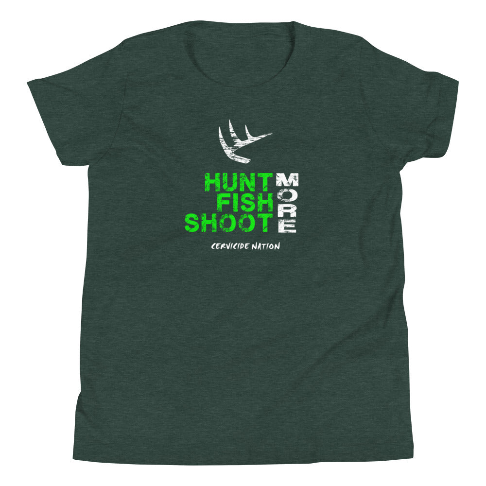 Hunt Fish Shoot Youth Short Sleeve T-Shirt