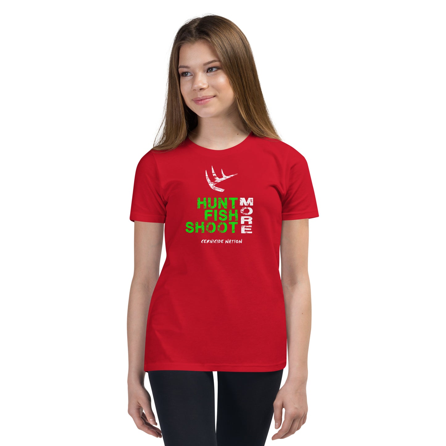 Hunt Fish Shoot Youth Short Sleeve T-Shirt