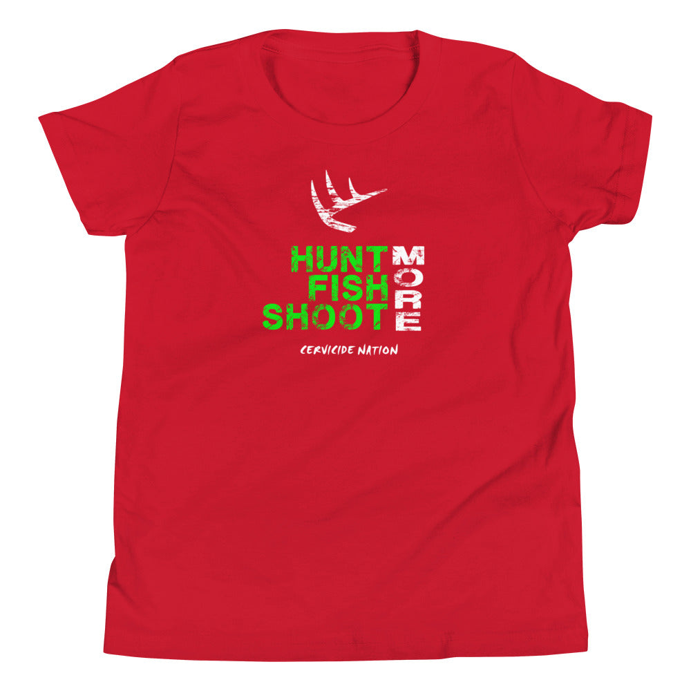 Hunt Fish Shoot Youth Short Sleeve T-Shirt