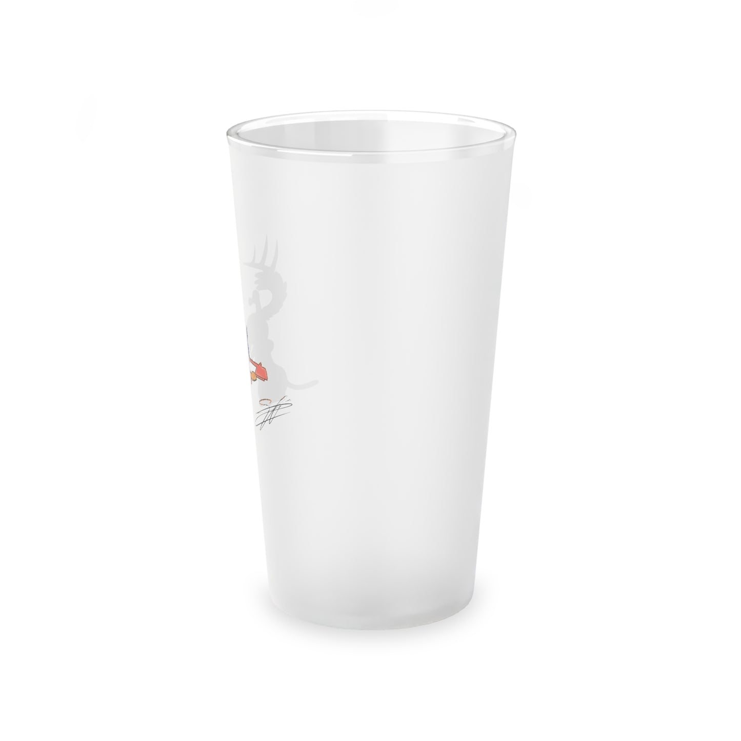 Retro Vision Frosted Pint Glass, 16oz