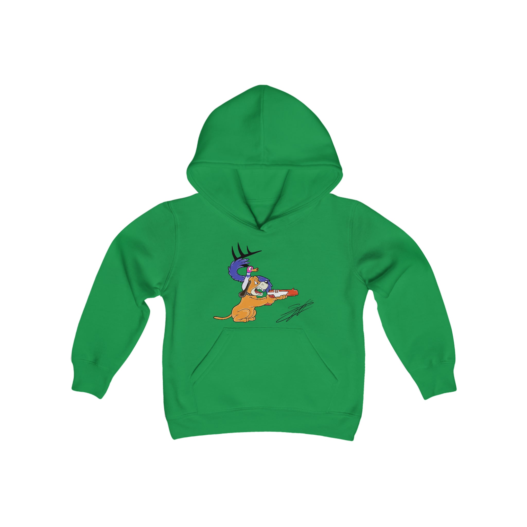 Retro Vision Youth Heavy Blend Hooded Sweatshirt