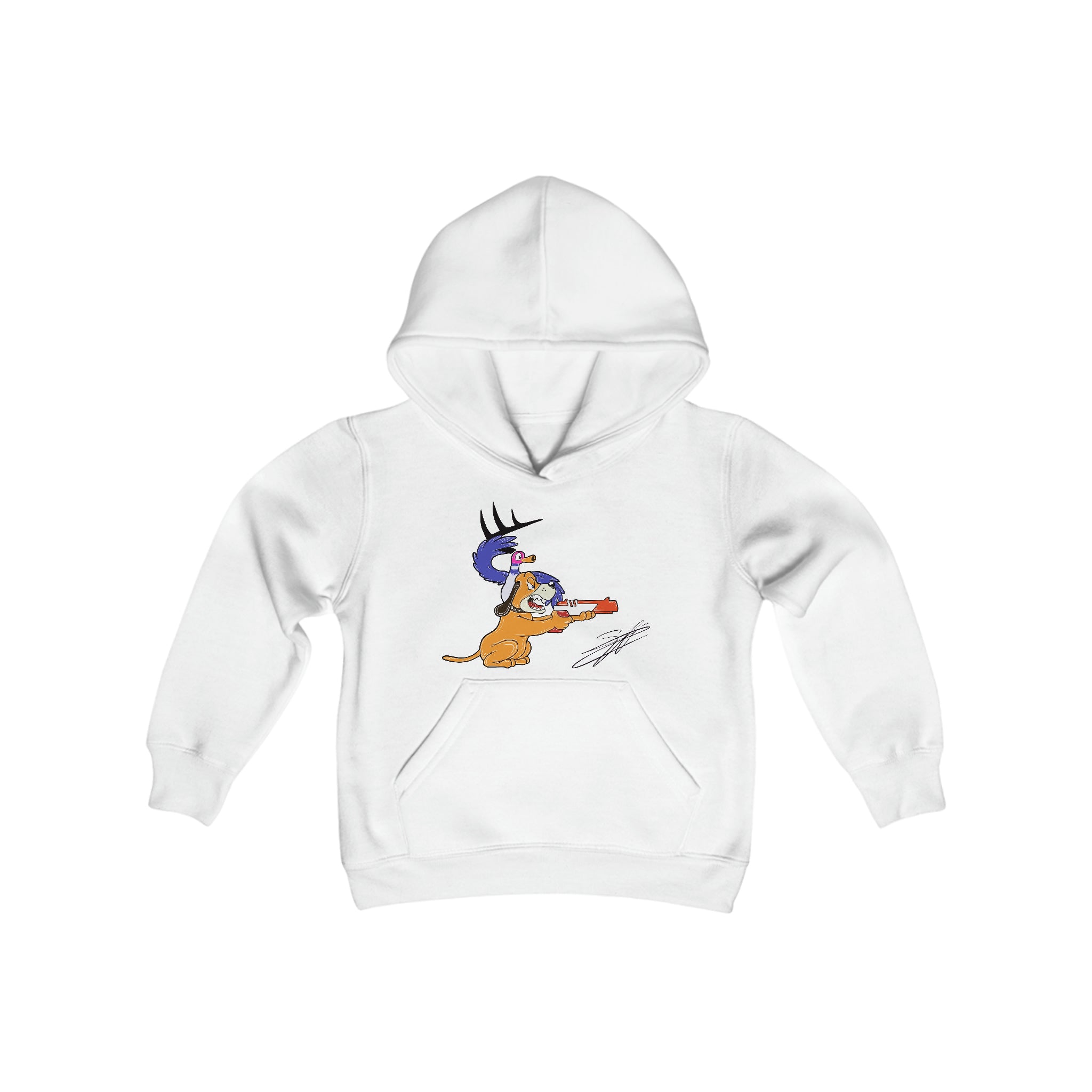 Retro Vision Youth Heavy Blend Hooded Sweatshirt