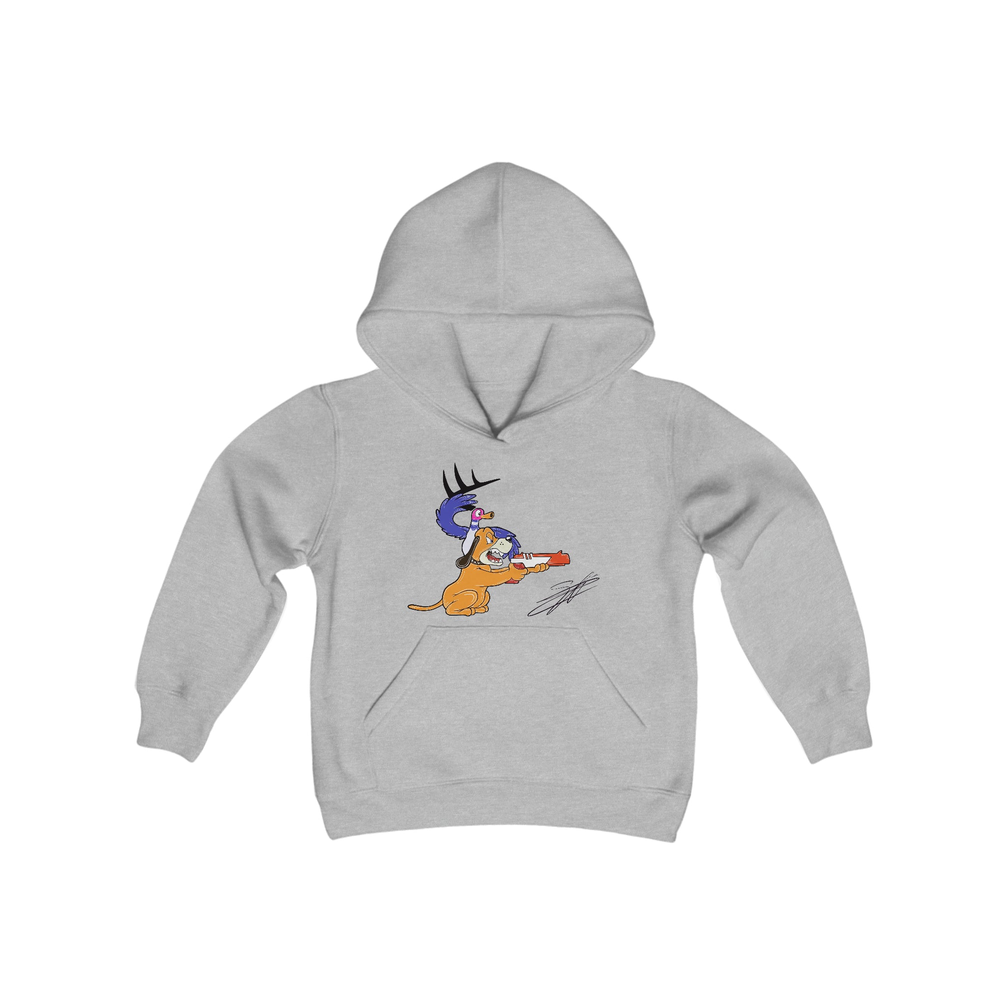 Retro Vision Youth Heavy Blend Hooded Sweatshirt