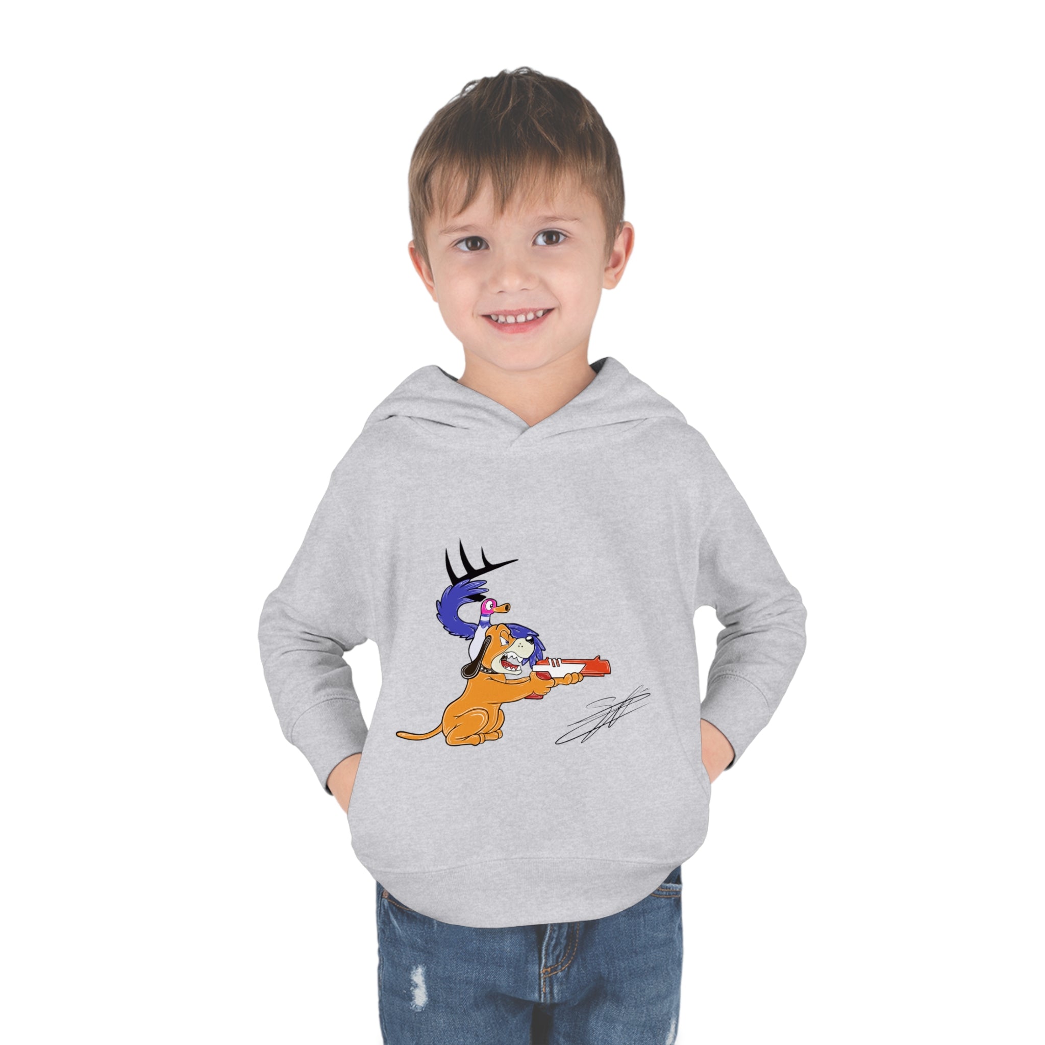 Retro Vision Toddler Pullover Fleece Hoodie