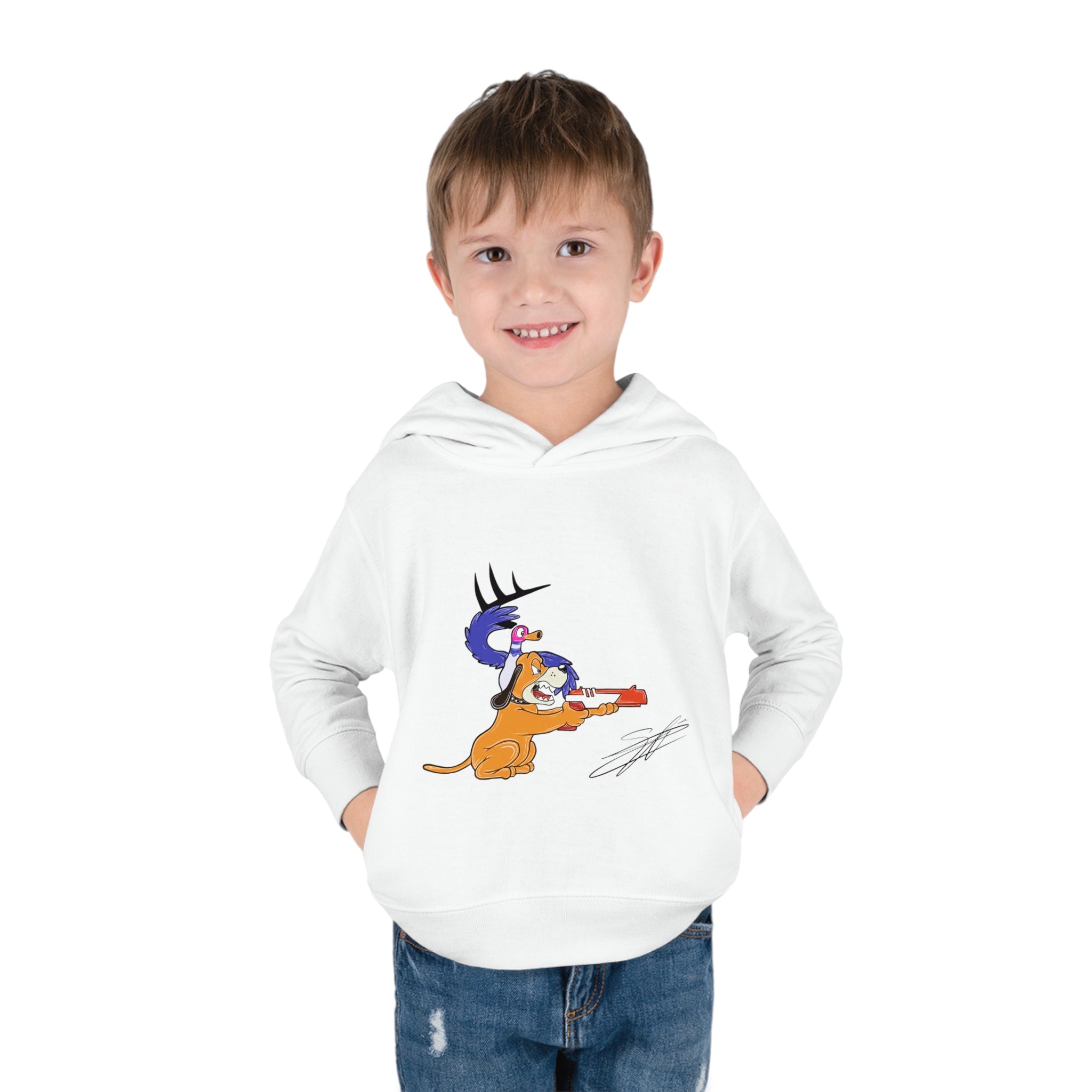 Retro Vision Toddler Pullover Fleece Hoodie
