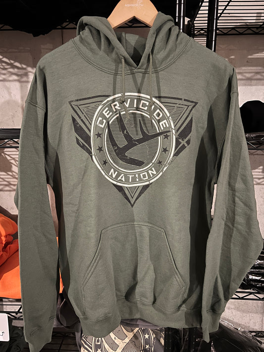 Cervicide Nation Green Sweatshirt