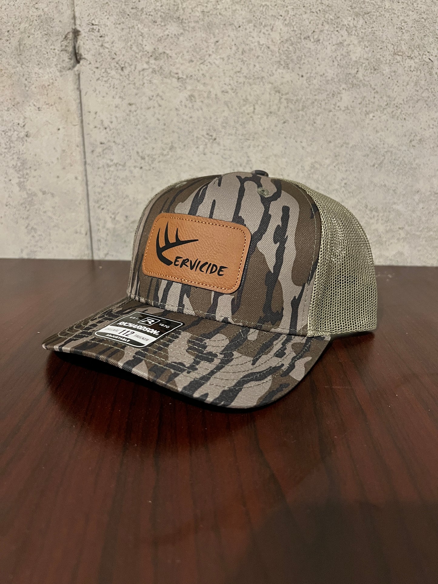 Mossy Oak Leather Patch Hat