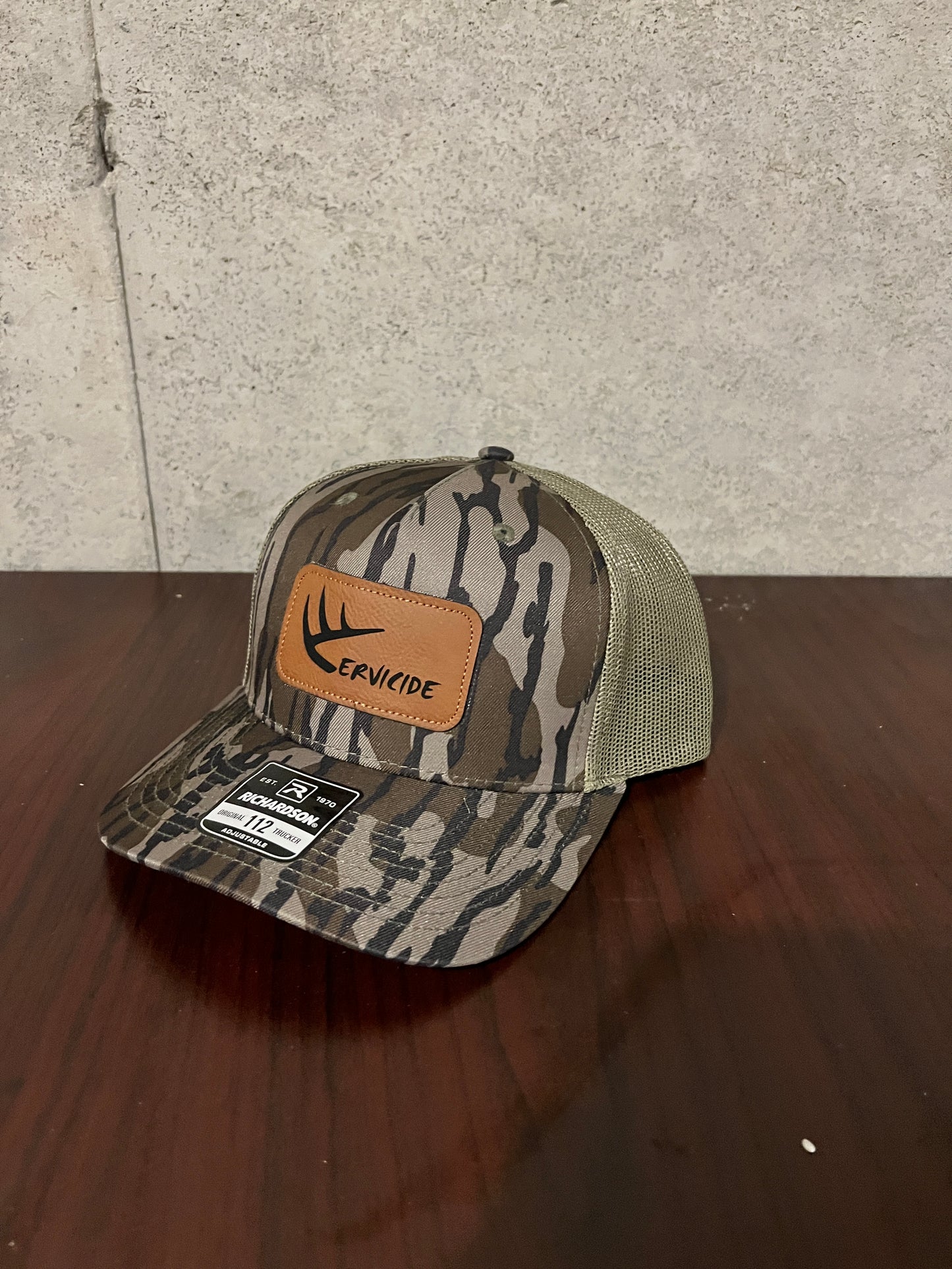 Mossy Oak Leather Patch Hat