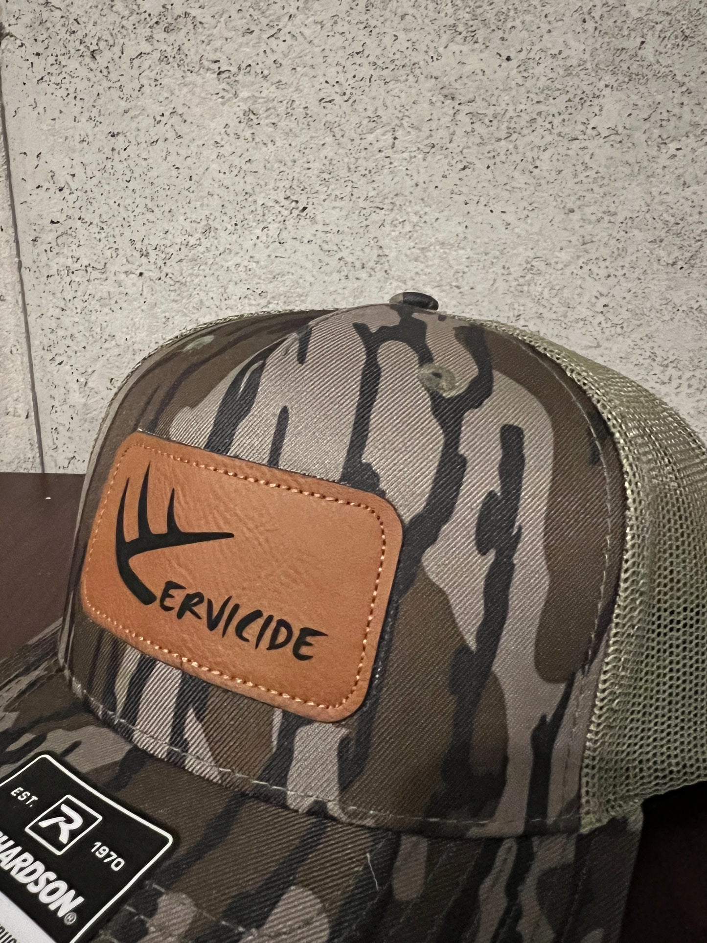 Mossy Oak Leather Patch Hat