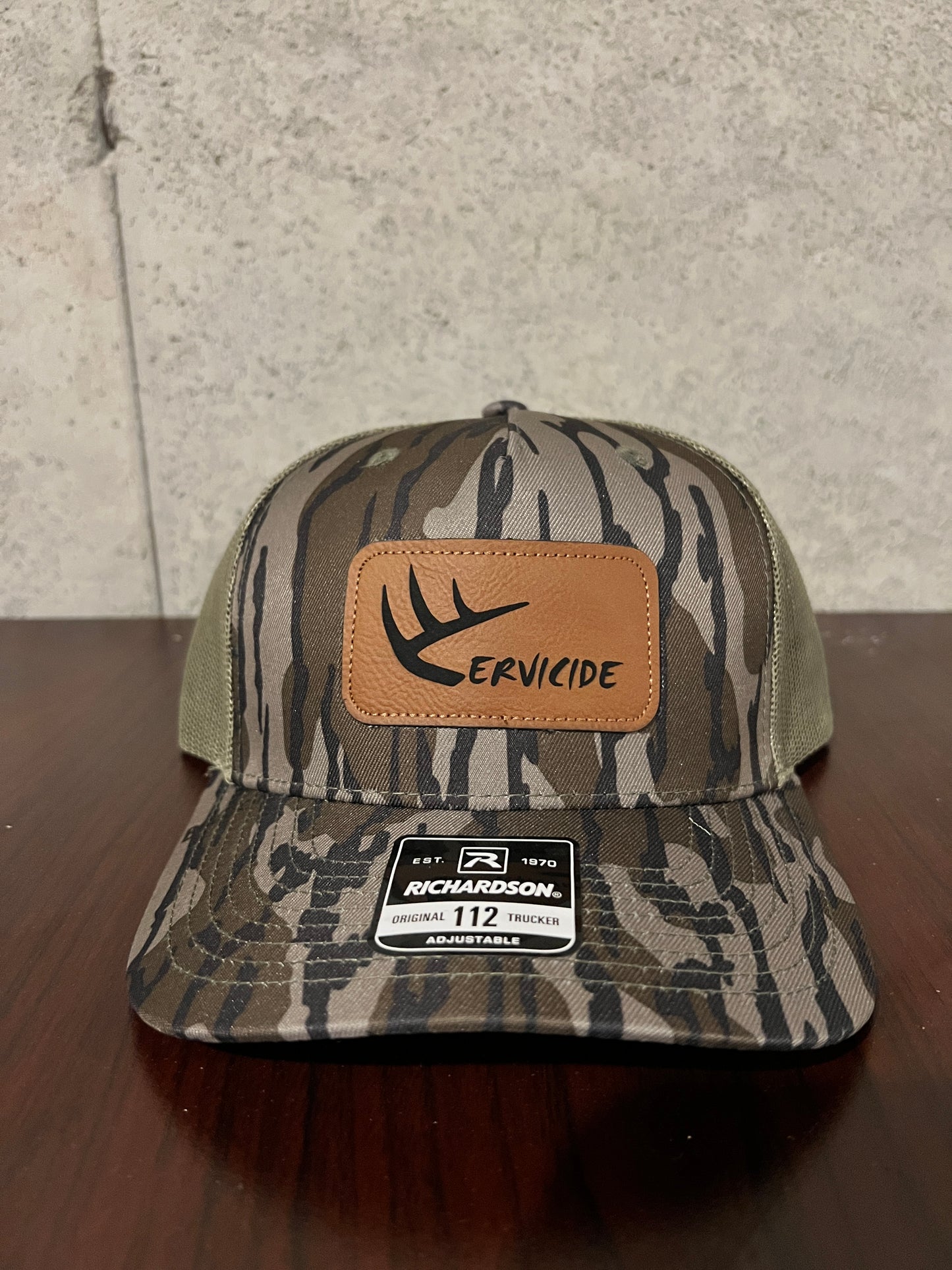 Mossy Oak Leather Patch Hat