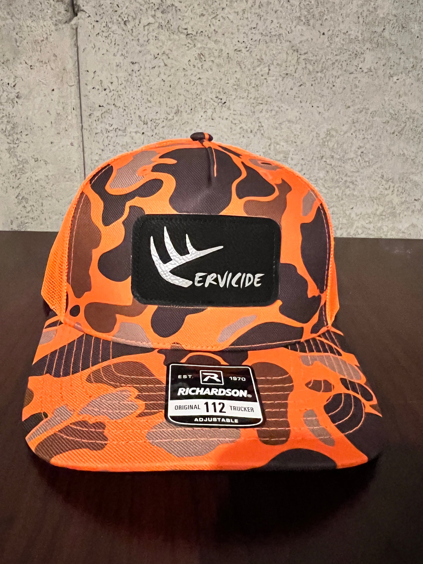 Orange Camo Hat