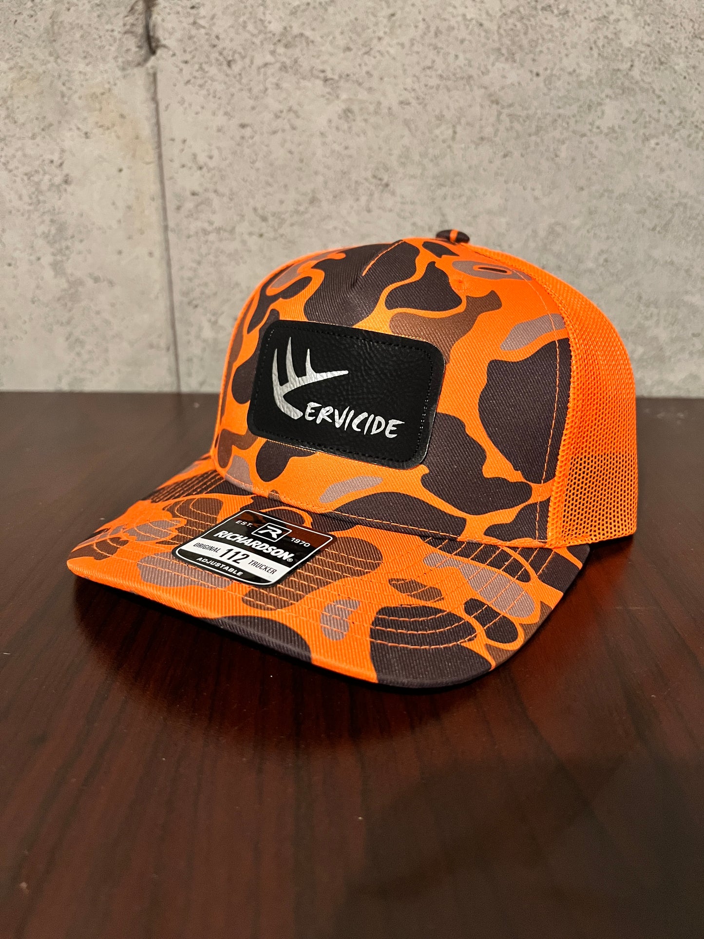 Orange Camo Hat