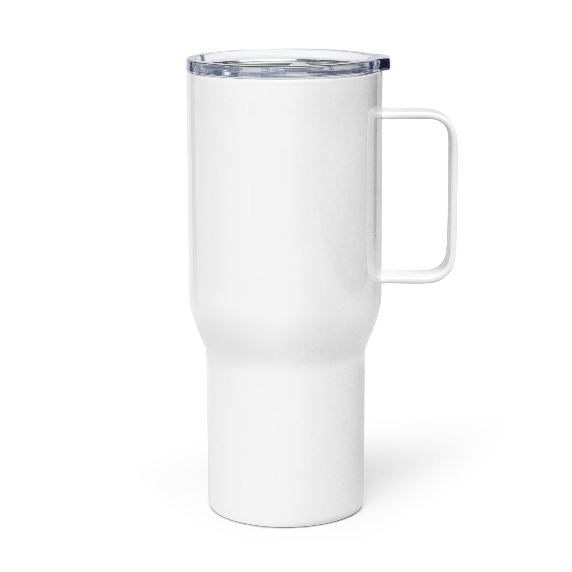 Bone Head Travel mug with a handle