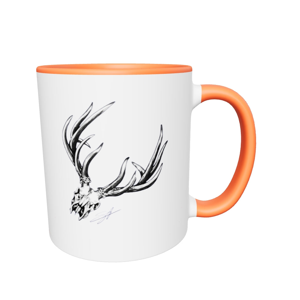 Bone Head Mug with Color Inside