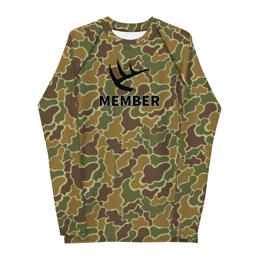 Pop's Classic Camo Official Member Men's Rash Guard