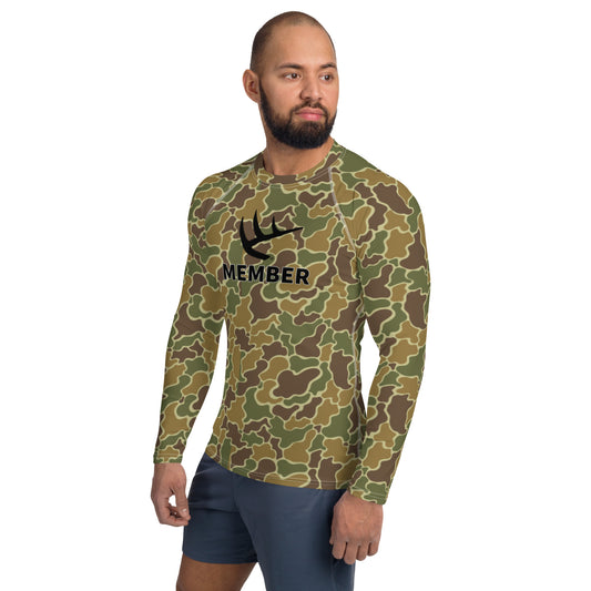 Pop's Classic Camo Official Member Men's Rash Guard