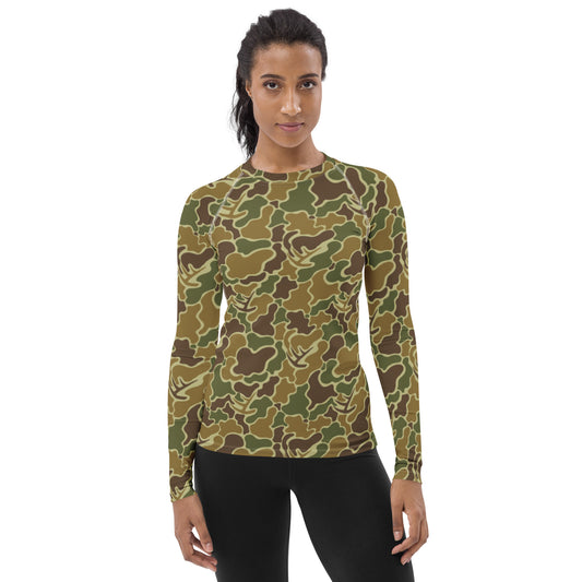 Pop's Camo Women's Rash Guard