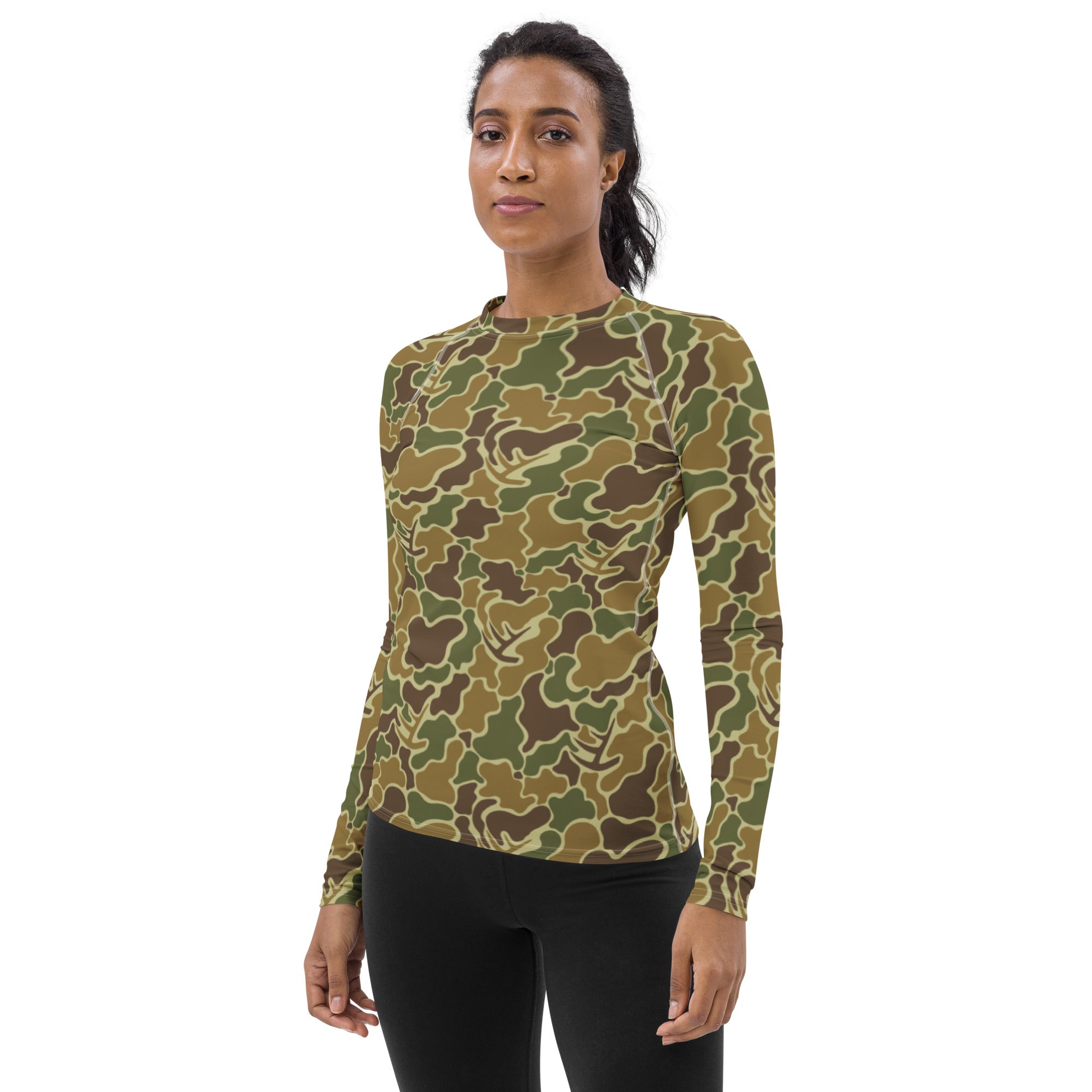 Pop's Camo Women's Rash Guard