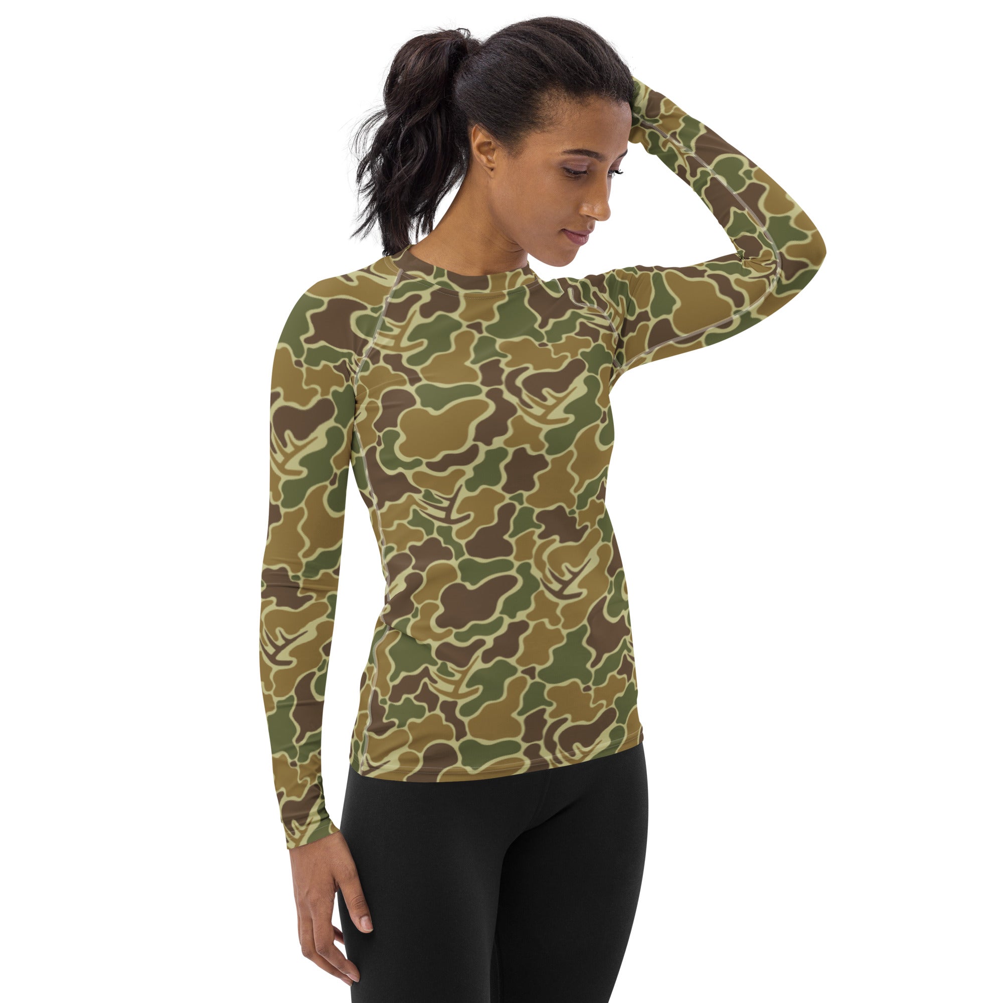 Pop's Camo Women's Rash Guard