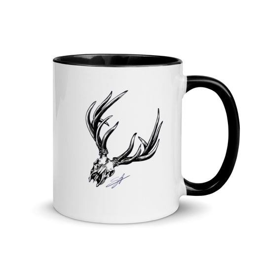 Bone Head Mug with Color Inside