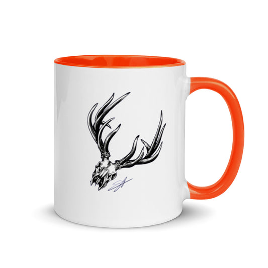 Bone Head Mug with Color Inside