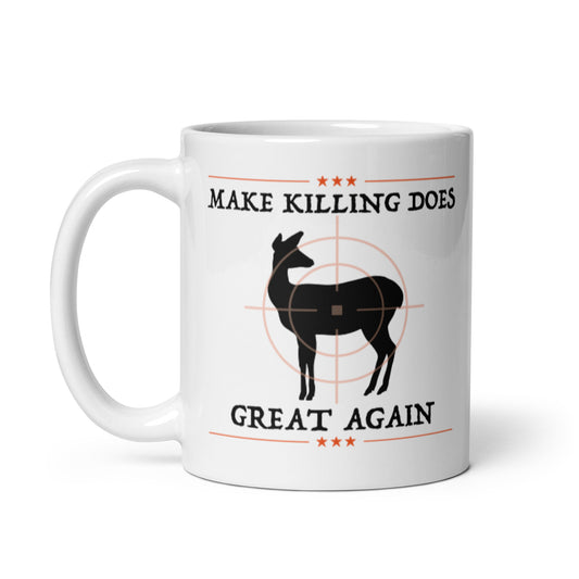 M.K.D.G.A White glossy mug